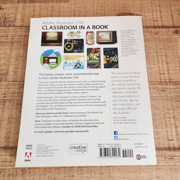 Adobe Illustrator CS6 Classroom in a Book (with DVD) Paperback - Picture 2 of 4